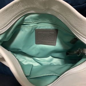 White Leather Coach Purse